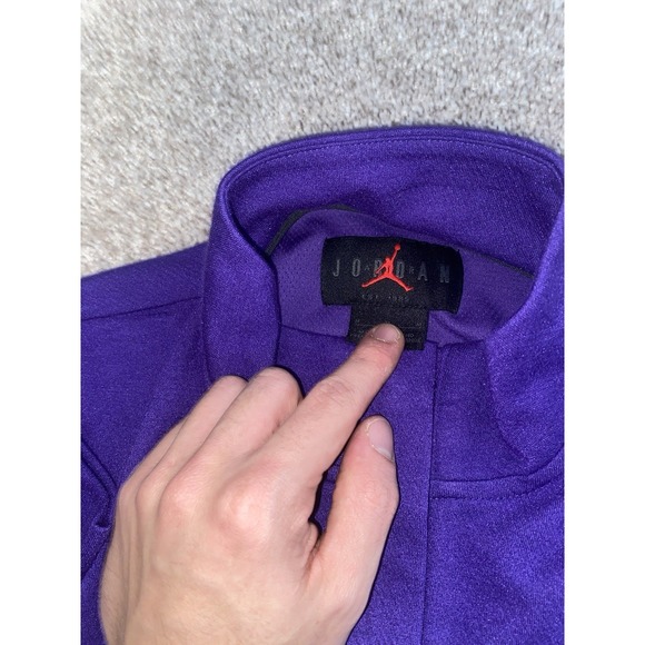 Furman University Nike Air Jordan Dri Fit Fleece Jacket Mens Small / Women's Med - Picture 3 of 11